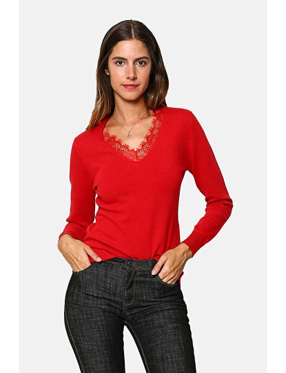 imagem de Sweatshirt Senhora Vermelho1