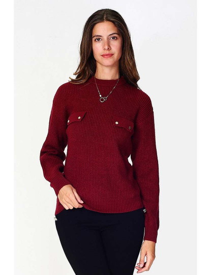 imagem de Sweatshirt Senhora Vermelho Escuro1