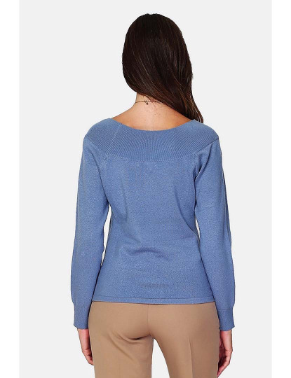 imagem de Sweatshirt Senhora Azul e Cinza3