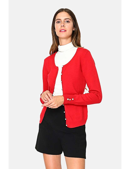 imagem de Cardigan Senhora Vermelho1