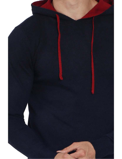 imagem de Sweatshirt Homem Azul Escuro e Vermelho4