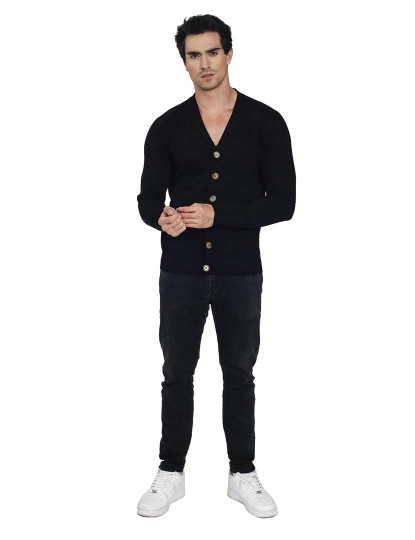 imagem de Cardigan Homem Preto3