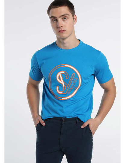 imagem de T-Shirt Homem Azul1