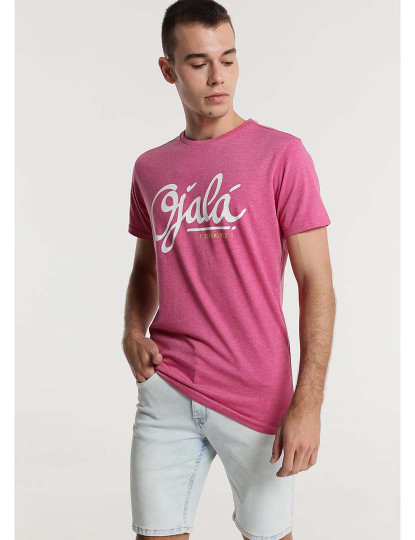 imagem de T-Shirt Homem Rosa1
