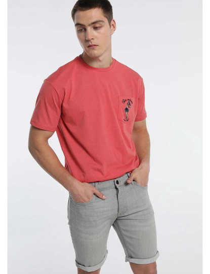 imagem de T-Shirt Homem Rosa1