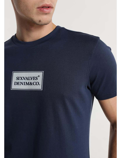 imagem de T-Shirt Homem Azul3