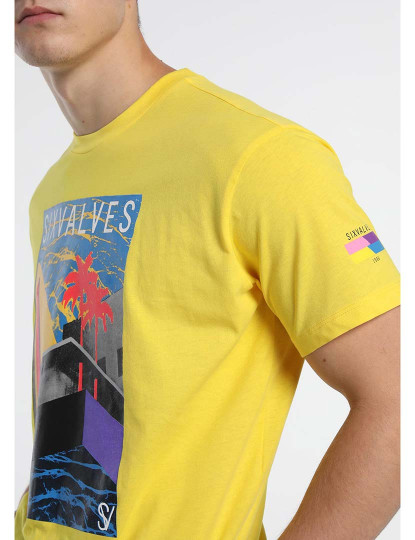 imagem de T-Shirt Homem Amarelo3