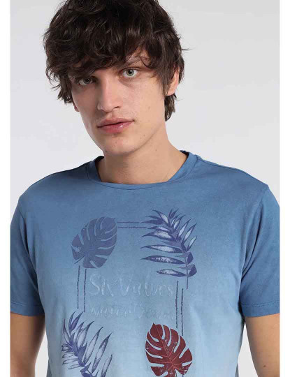 imagem de T-Shirt Homem Azul3