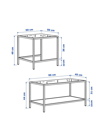 imagem de Conjunto de mesa de centro Sevay preto10