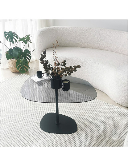 imagem de Mesa de Centro Soho Cinza Escuro<br>Preto3