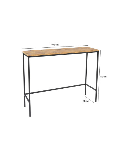 imagem de Console Canvas Atlantic Pine Preto8