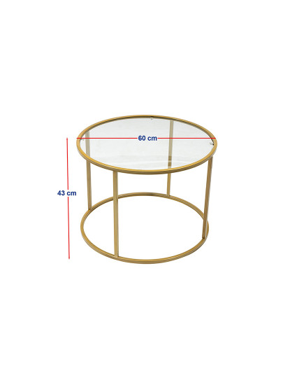 imagem de Mesa de Centro Berlim Ouro 606