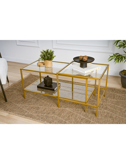 imagem de Conjunto de mesa de centro Sevay Gold1