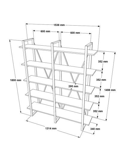 imagem de Estante Mn05 Ba Nogueira5