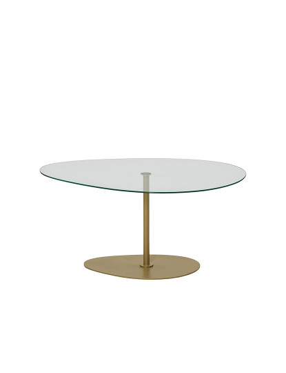 imagem de Mesa de Centro Porto Transparente<br>Dourado8