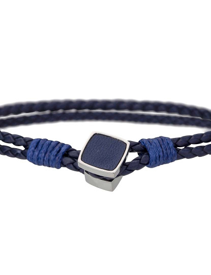 imagem de Pulseira Martin  Homem Azul Escuro e Prateado2