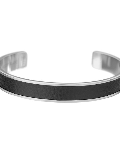 imagem de Pulseira Simon Homem Preto e Prateado2