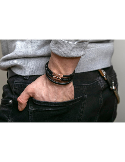 imagem de Pulseira Philip Blanc Homem Preto2