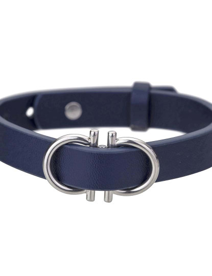 imagem de Pulseira Christian  Homem Azul Escuro e Prateado2