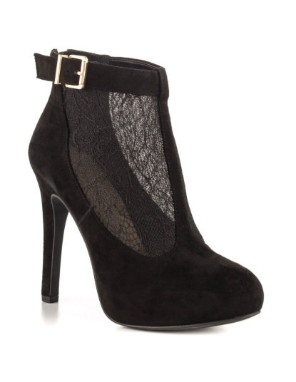 imagem de Botins Jessica Simpson Preto C/ Fivela E Renda1