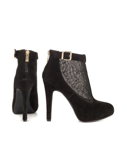 imagem de Botins Jessica Simpson Preto C/ Fivela E Renda2