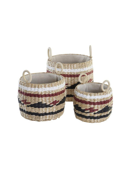 imagem de Conjunto de Cestas DKD Home Decor Fibra natural (30 x 30 x 25 cm)4