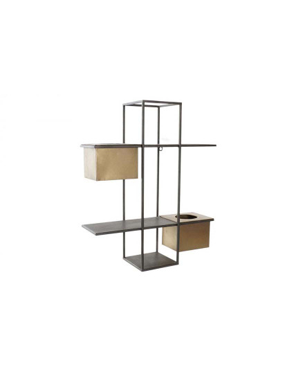 imagem de Estantes DKD Home Decor Preto Metal Cobre 2 Prateleiras (50 x 16 x 60 cm)2