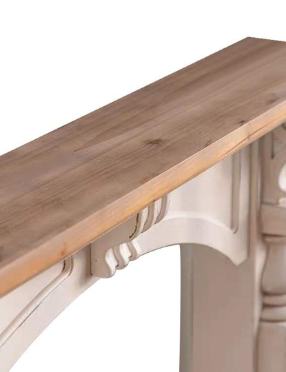 imagem de Chaminé Frontal Abeto Mdf Branco 2