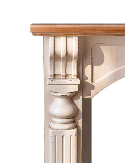 imagem de Chaminé Frontal Abeto Mdf Branco 3