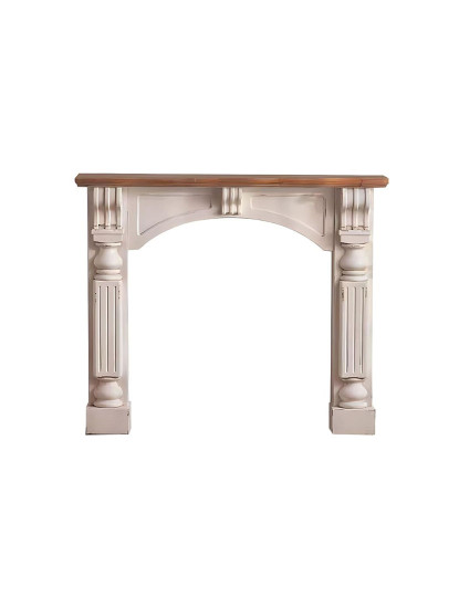 imagem de Chaminé Frontal Abeto Mdf Branco 1