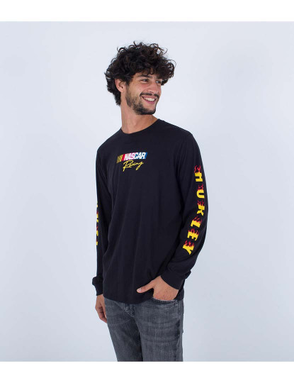 imagem de T-shirt Homem Nascar Evd Flame Preto11