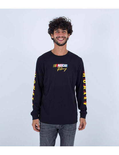 imagem de T-shirt Homem Nascar Evd Flame Preto3