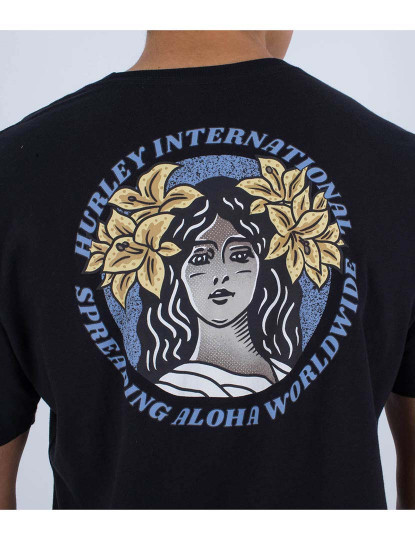 imagem de T-shirt Homem Evd Aloha Lady Preto8