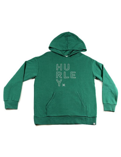 imagem de Hoodie Senhora Os Outline Text Hooded Fleece Grass Verde1