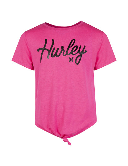 imagem de T-shirt Menina Hrlg Knotted Boxt Hyper Rosa1