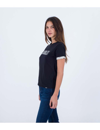 imagem de T-shirt Senhora W Oceancare Contrasted Preto3