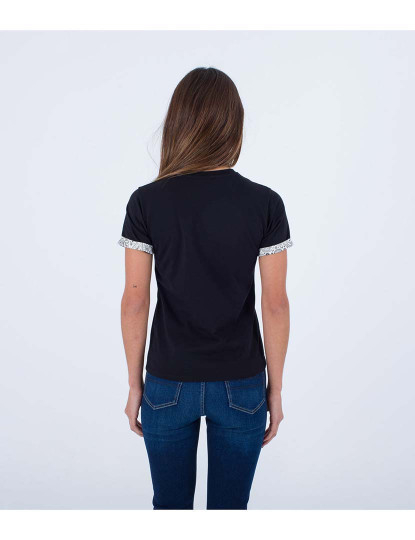 imagem de T-shirt Senhora W Oceancare Contrasted Preto4