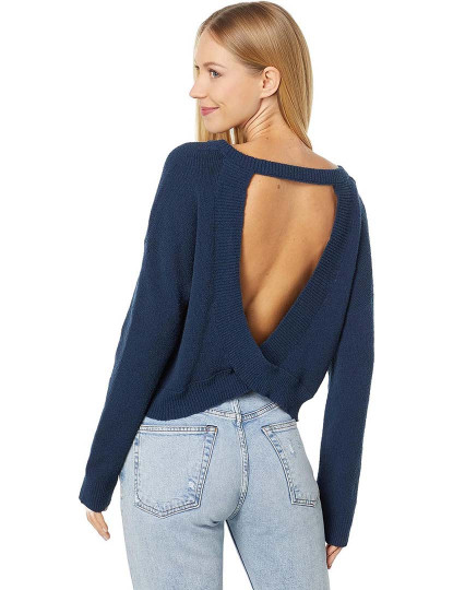 imagem de Sweater Senhora Overlap Back Mood Indigo2