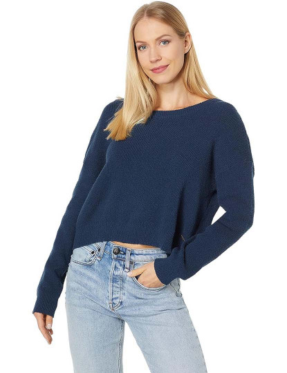 imagem de Sweater Senhora Overlap Back Mood Indigo1