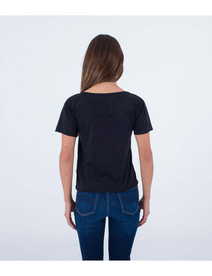 imagem de T-shirt Senhora W Oceancare Devore Preto4