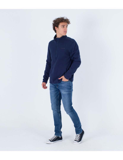 imagem de Camisola Homem O&O Track Fleece Obsidian4