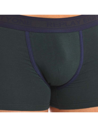 imagem de Boxers Homem Azul Navy Verde2