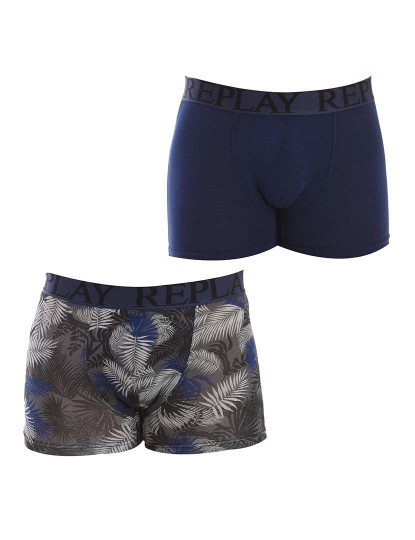 imagem de Boxers Homem Azul Navy Cinza1