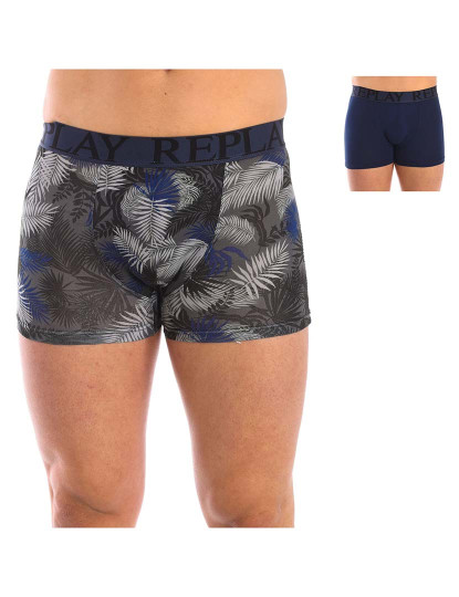 imagem de Boxers Homem Azul Navy Cinza8