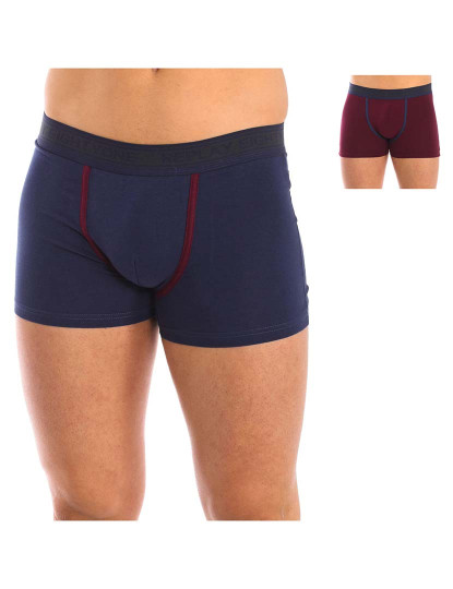 imagem de Boxers Homem Azul Navy Bordeaux8