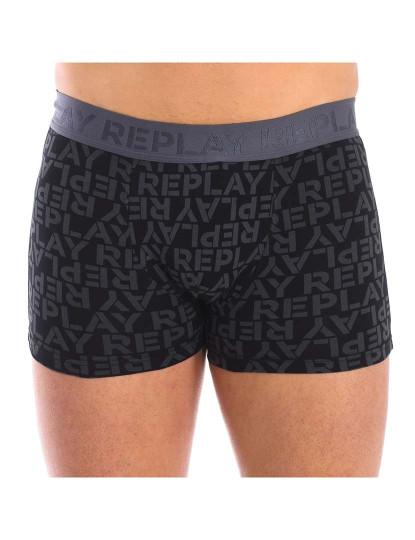 imagem de Boxers Homem Azul Navy Cinza3