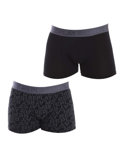 imagem de Boxers Homem Azul Navy Cinza1