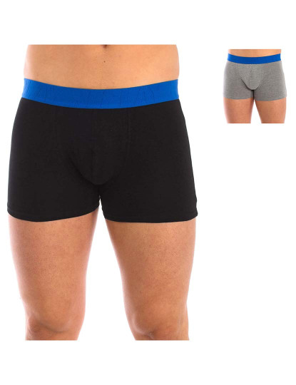 imagem de Boxers Homem Cinza Preto Azul7