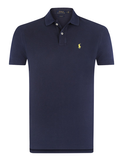 imagem de Pólo M. Curta Ralph Lauren Homem Azul Navy/Amarelo1