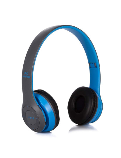 imagem de Auscultadores P47 Bluetooth 5 Azul1